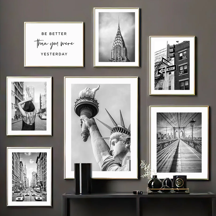 Home Decor New York - (액자 없음) 뉴욕 자유의 여신상, 브루클린