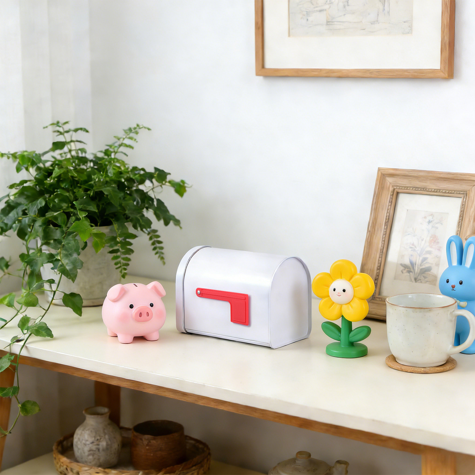 Home Decor Retro - 2개입 소형 금속 우편함, 빈티지 스타일
