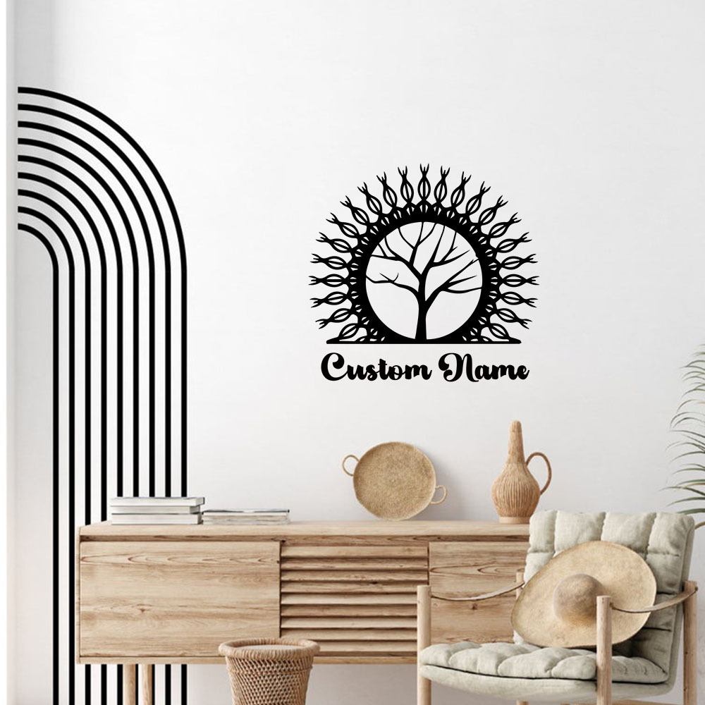 Home Decor Tree - 1PC 창의적인 시든 나무 맞춤형 텍스트