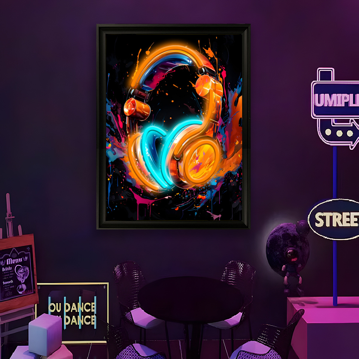 USB 전원 LED 네온 라이트 재미있는 벽화 아트 포 - Home Decor Lighting 리뷰 및 가격