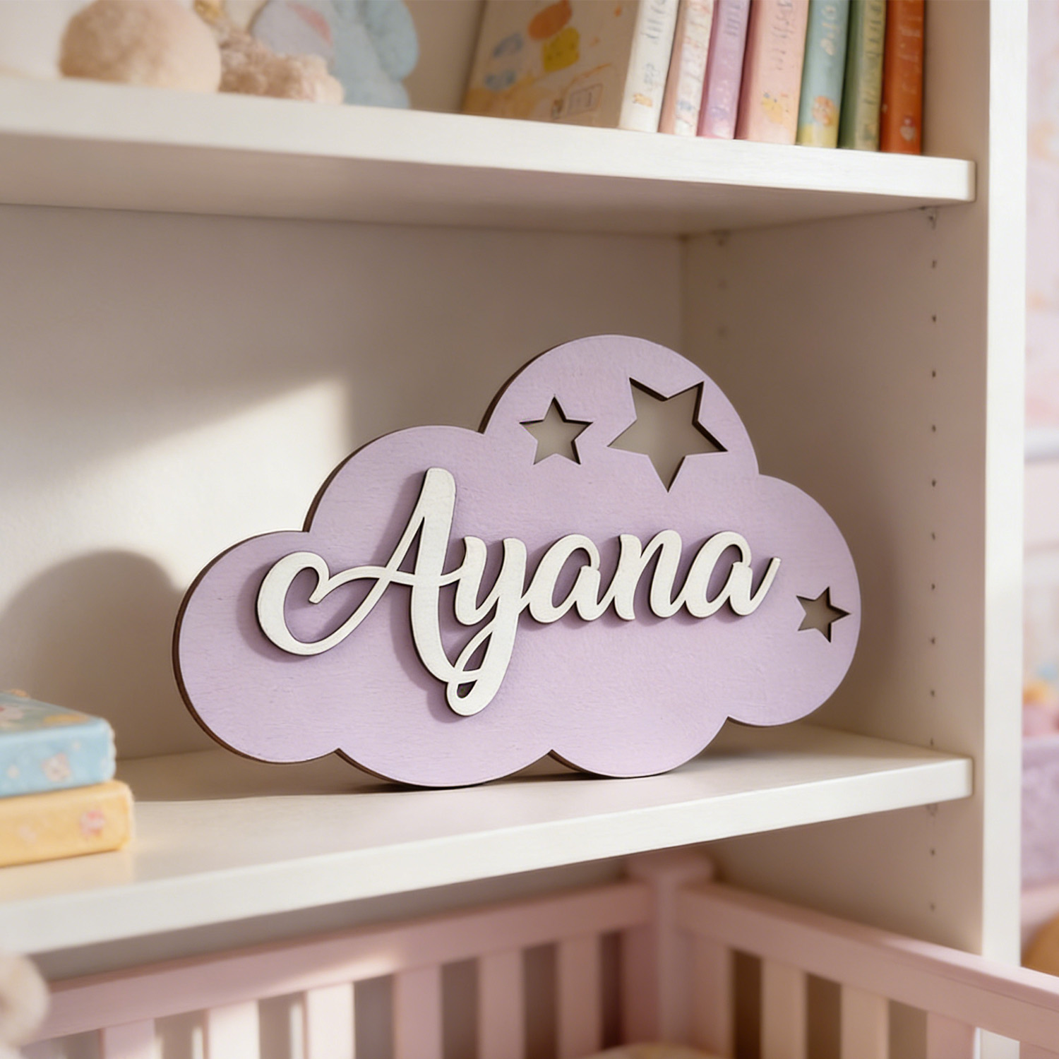 1pc 맞춤형 구름 모양의 나무 성씨 브랜드, 가정 장 - Home Decor For Birthday 리뷰 및 가격