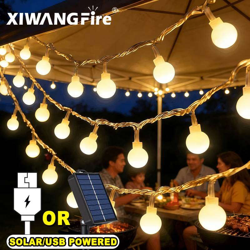 3-10M 태양광/USB/배터리 스트링 조명, 요정 글 - Home Decor Lighting 리뷰 및 가격