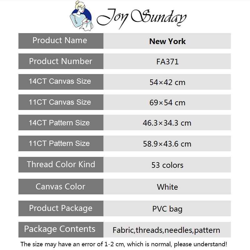 기쁨 일요일 크로스 스티치 키트 11/14CT 자수 그 - Home Decor New York 리뷰 및 가격