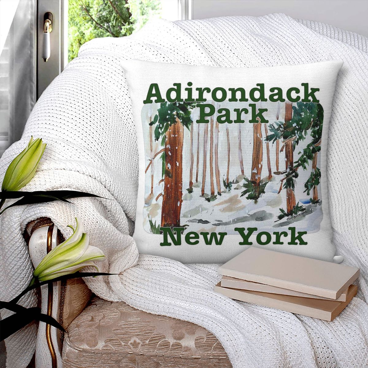 Adirondack Park 뉴욕 베개 커버 폴리에스테 - Home Decor New York 리뷰 및 가격