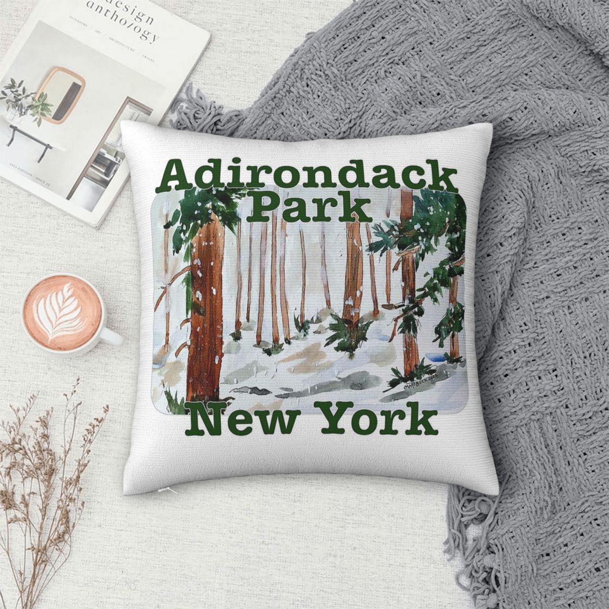 Adirondack Park 뉴욕 베개 커버 폴리에스테 - Home Decor New York 리뷰 및 가격