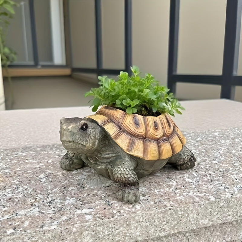 귀여운 거북이 모양의 화분 동물 장식품 다육 식물 정원 - Succulent Planter Pot 리뷰 및 가격