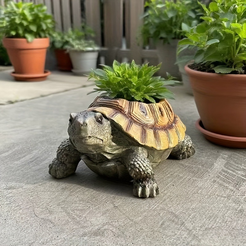 귀여운 거북이 모양의 화분 동물 장식품 다육 식물 정원 - Succulent Planter Pot 리뷰 및 가격