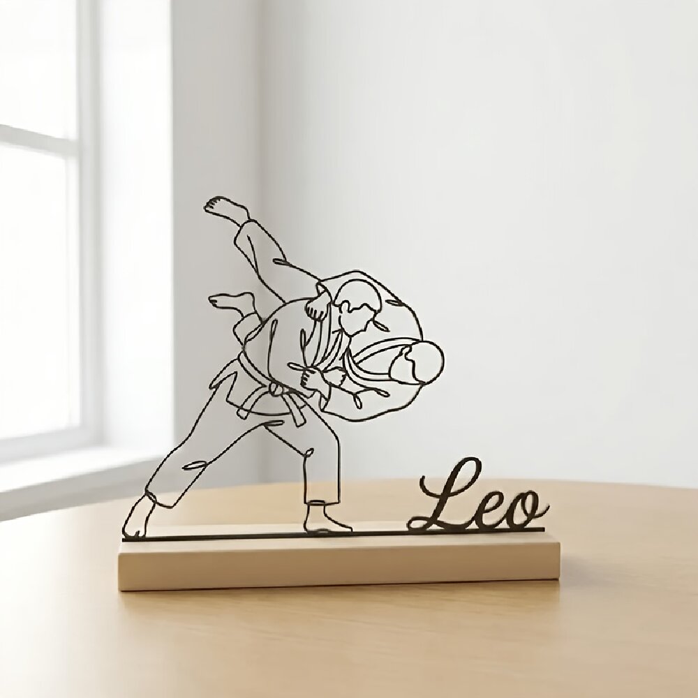 맞춤 각인 유도 무술 조각상 나무 받침대 데스크탑 장식 - Home Decor Unique 리뷰 및 가격