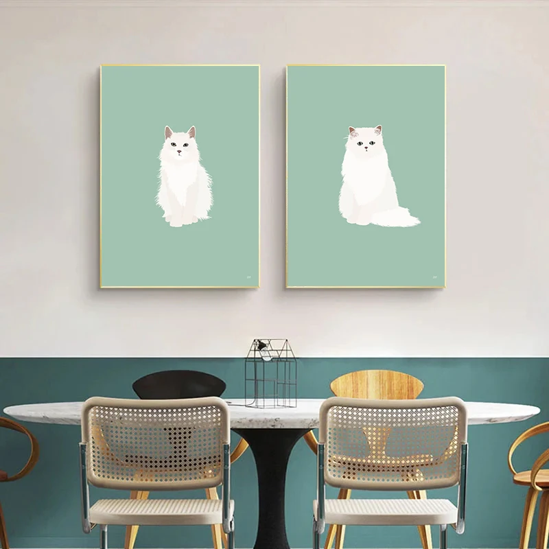 귀여운 샴 고양이 스핑크스 스코틀랜드 접이식 고양이 포 - Home Decor Minimal 리뷰 및 가격