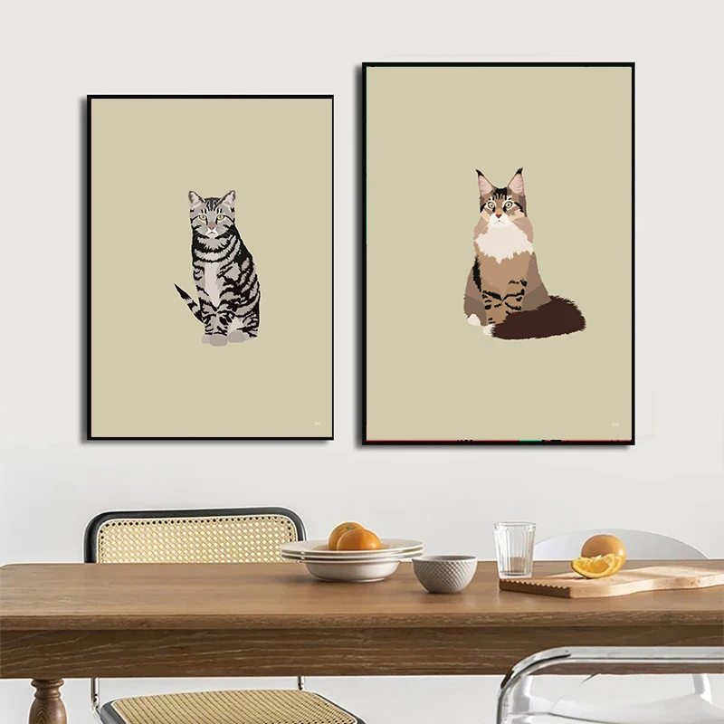 귀여운 샴 고양이 스핑크스 스코틀랜드 접이식 고양이 포 - Home Decor Minimal 리뷰 및 가격