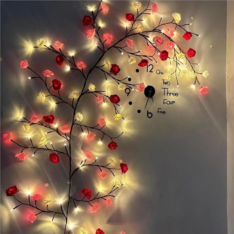 USB DIY 메이플 로즈 윌로우 바인 램프 8가지 모 - Home Decor Lighting 리뷰 및 가격
