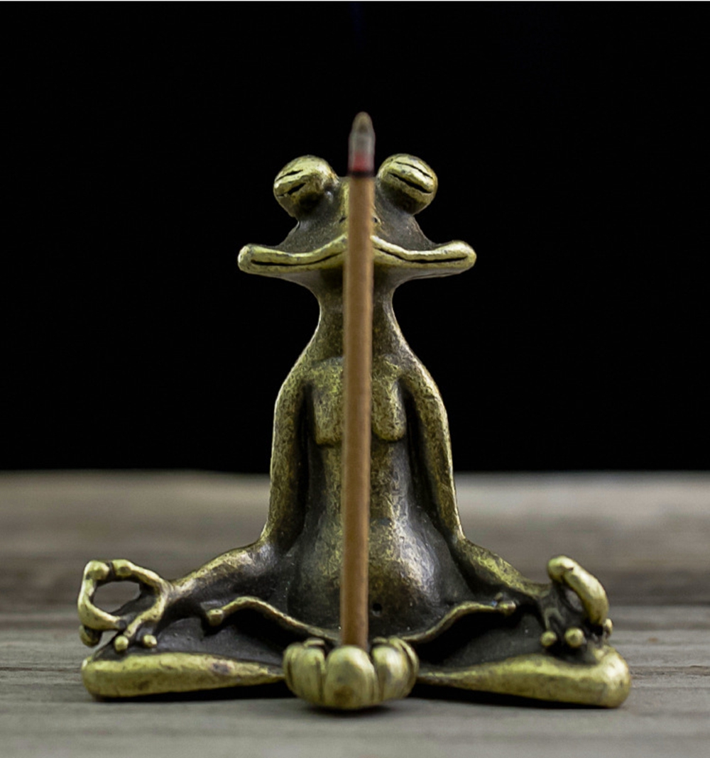 빈티지 황동 명상 선불교 개구리 동상 장신구 구리 동물 - Home Decor Humacao 리뷰 및 가격