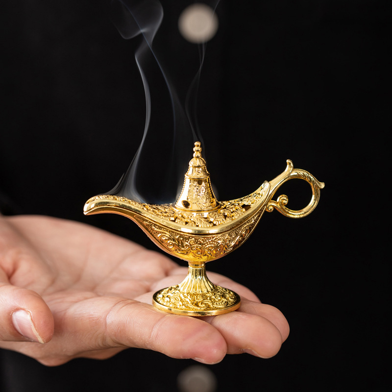 할로우 레전드 알라딘 마법의 지니 램프 향 버너 레트로 - Home Decor Humacao 리뷰 및 가격