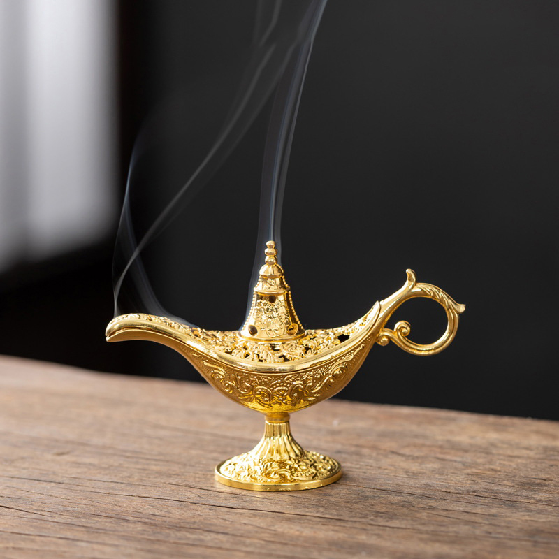 할로우 레전드 알라딘 마법의 지니 램프 향 버너 레트로 - Home Decor Humacao 리뷰 및 가격