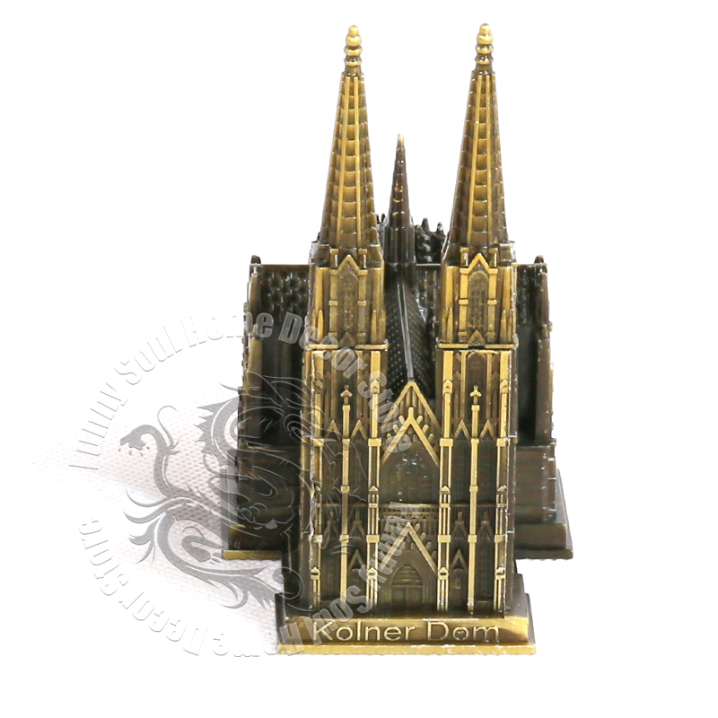 금속 쾰른 대성당 독일 고딕 건축 모델 중세 교회 복제 - Germany Home Decor 리뷰 및 가격