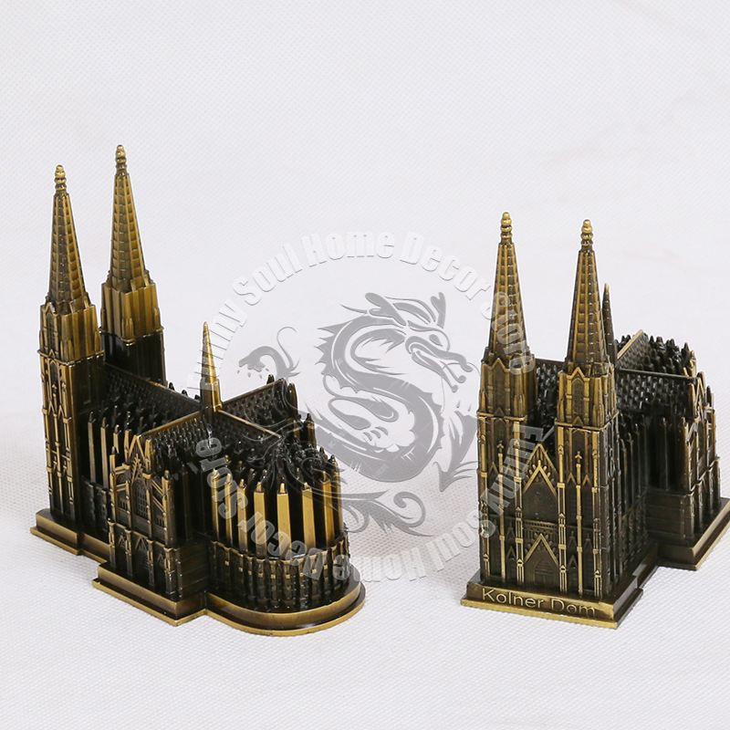 금속 쾰른 대성당 독일 고딕 건축 모델 중세 교회 복제 - Germany Home Decor 리뷰 및 가격