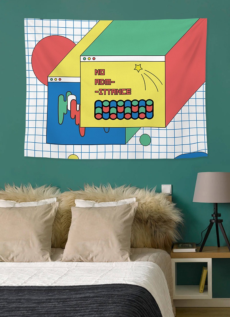 추상 만화 배경 교수형 천으로 홈 벽 장식 태피스트리  - Home Decor Under 100 리뷰 및 가격