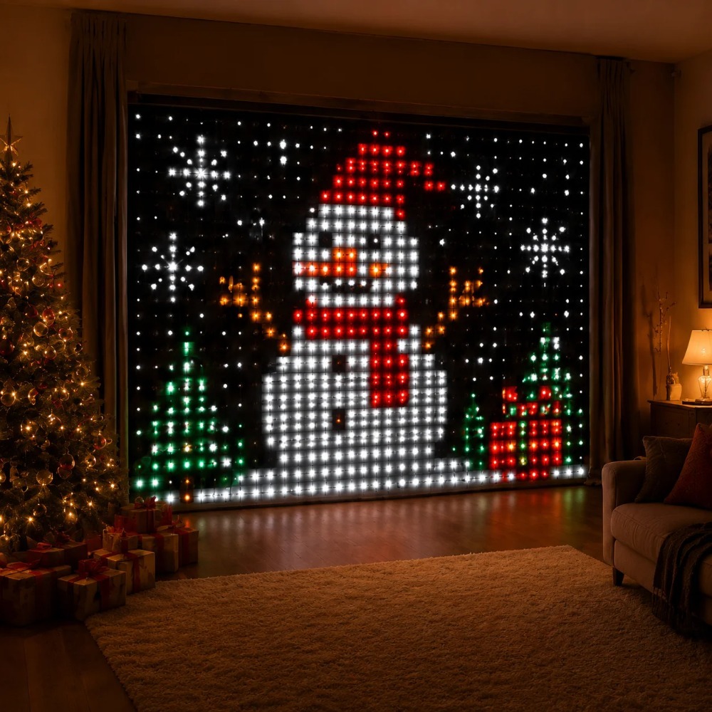 LED 픽셀 커튼 조명 블루투스 앱 제어 RGB 스마트 - Home Decor Lighting 리뷰 및 가격