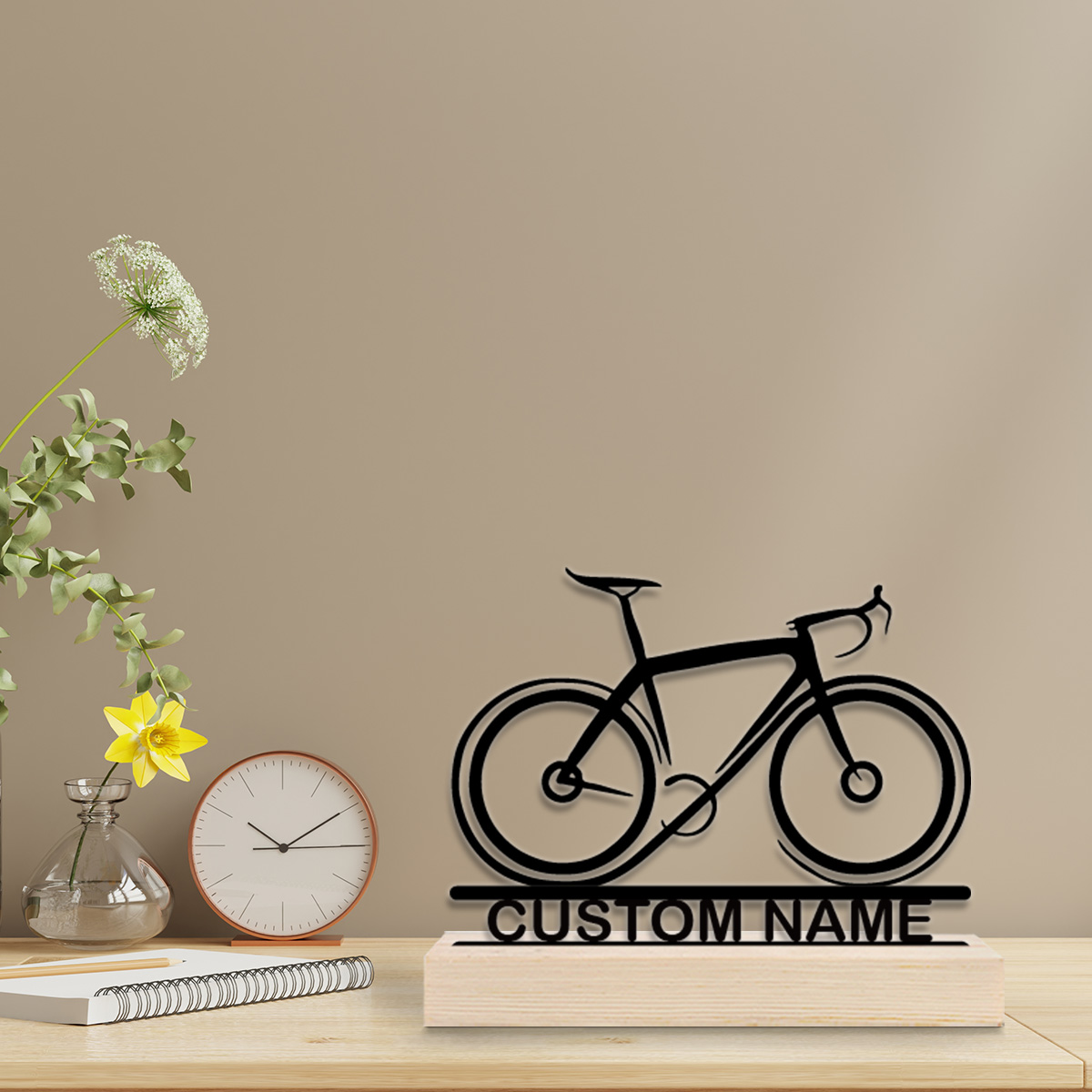 1개의 데스크탑 금속 장식품, 나무 받침대가 있는 맞춤 - Home Decor For Birthday 리뷰 및 가격