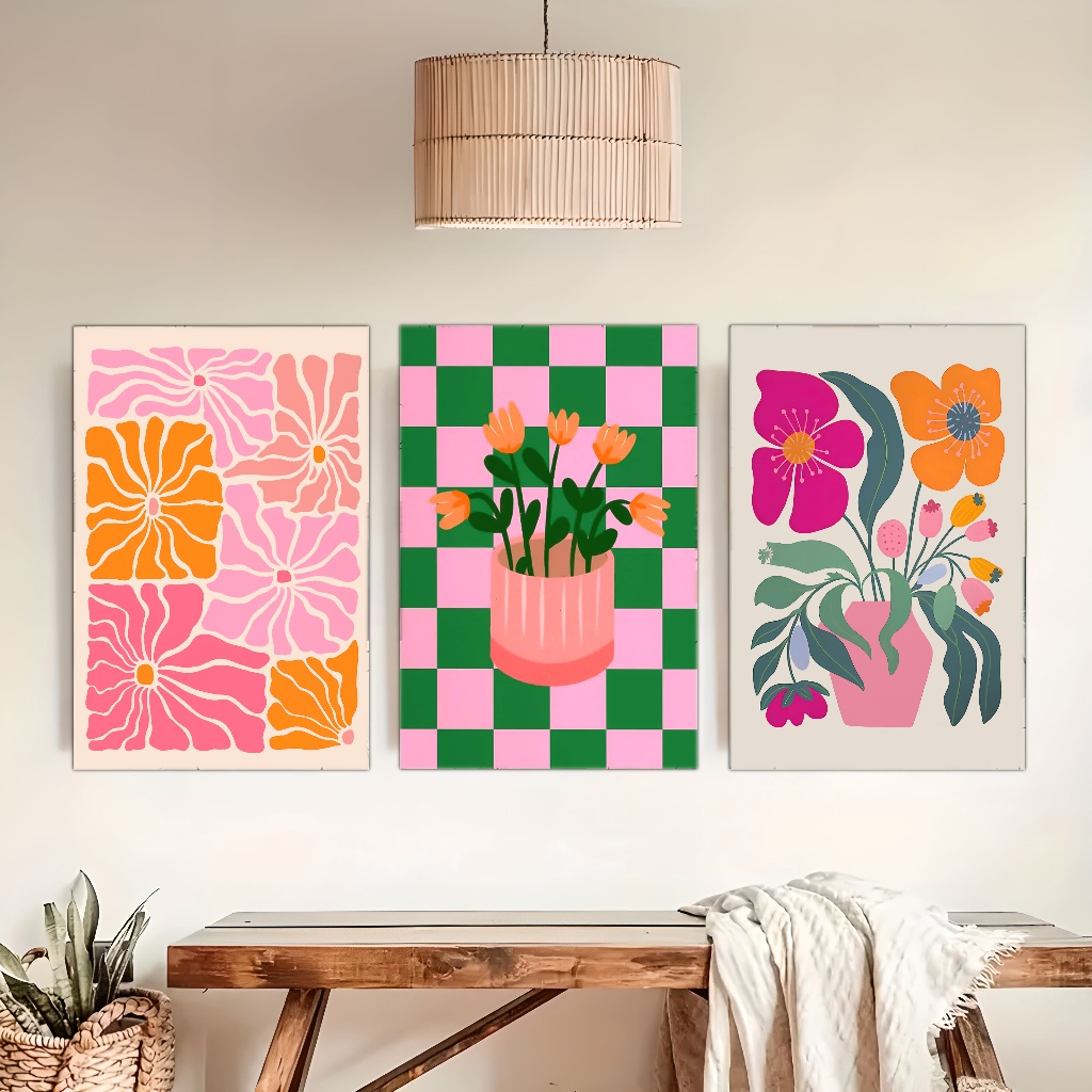 활기찬 꽃과 꽃병 캔버스 인쇄 현대 거실 침실 홈 장식 - Home Decor Vase 리뷰 및 가격