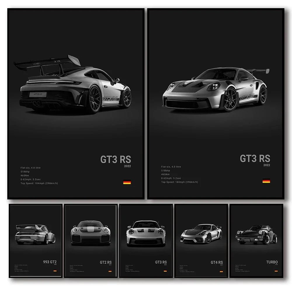 현대 팝 벽 예술 독일 럭셔리 Supercar 911  - Germany Home Decor 리뷰 및 가격