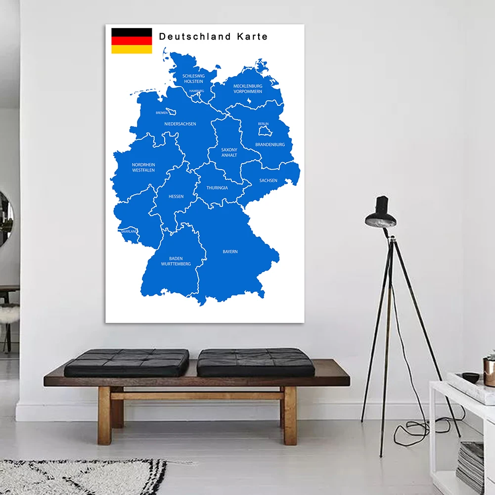100*150 Cm 독일 정치지도 독일 대형 포스터 비 - Germany Home Decor 리뷰 및 가격
