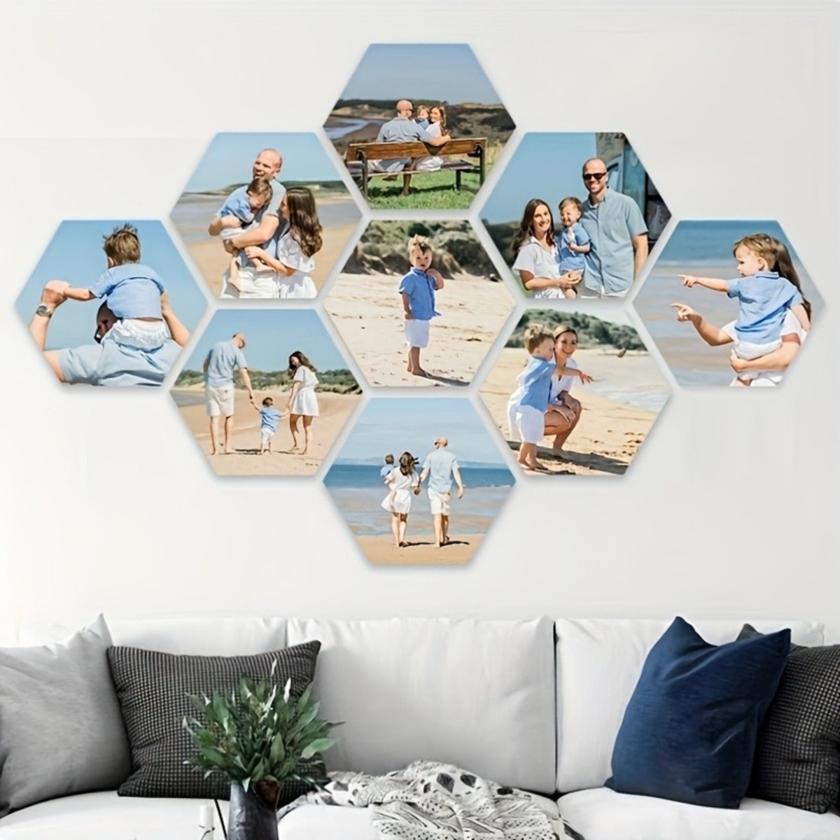 맞춤형 벽 장식 — 현대적인 육각형 사진 프린트. 다양 - Home Decor Unique 리뷰 및 가격