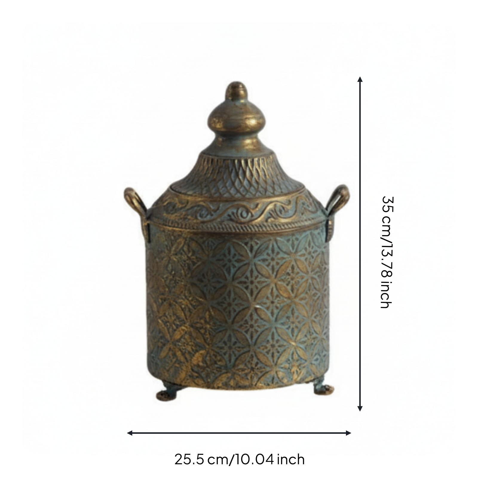 장식용 철제 화병, 앤티크 금장 장식, 빈티지 파티나  - Home Decor Vase 리뷰 및 가격