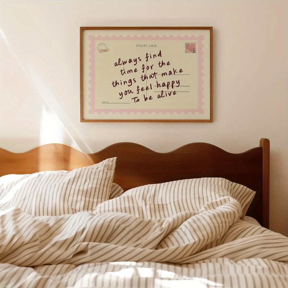 시간을 보내도록 장려하는 복고풍 엽서 벽 예술 인쇄 캔 - Home Decor Retro 리뷰 및 가격