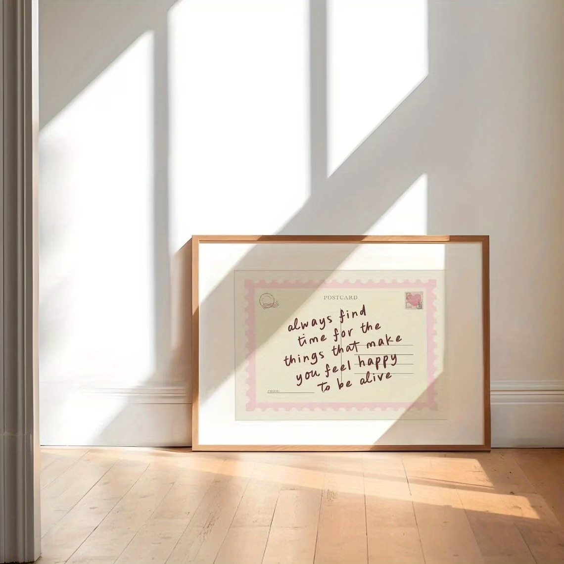 시간을 보내도록 장려하는 복고풍 엽서 벽 예술 인쇄 캔 - Home Decor Retro 리뷰 및 가격
