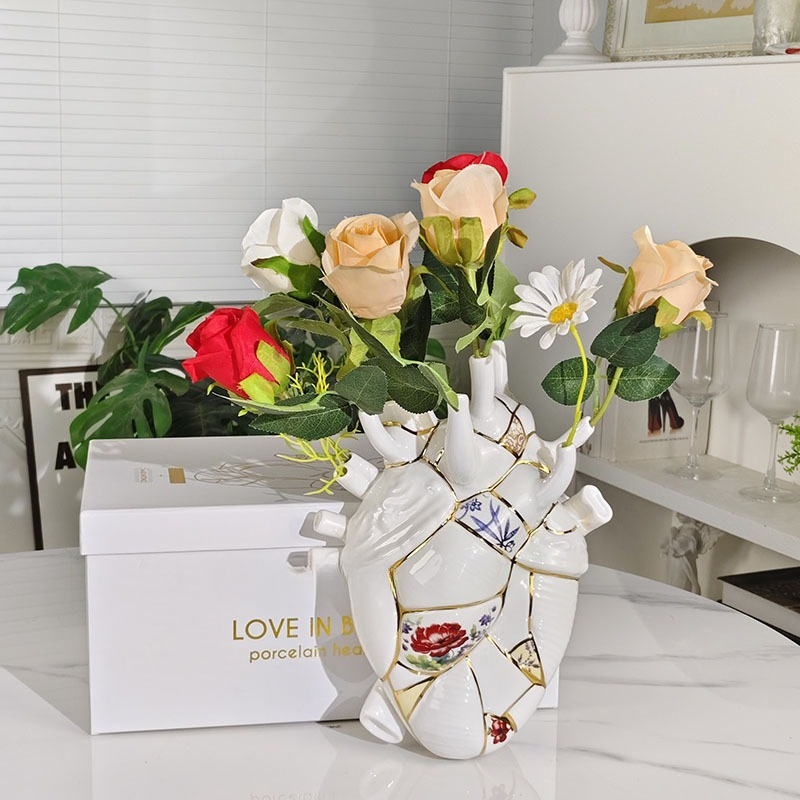 하트 모양 꽃병 거실 와인 캐비닛 TV 캐비닛 홈 데코 - Home Decor Vase 리뷰 및 가격