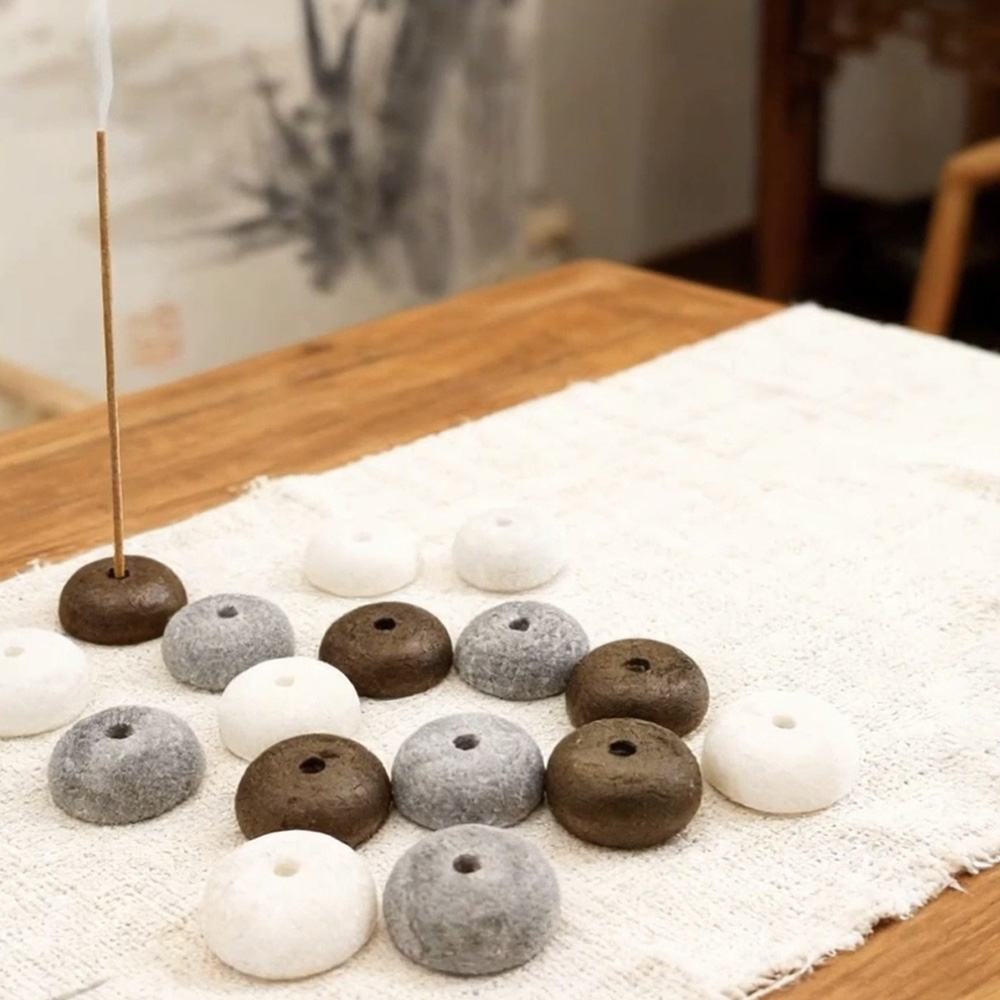 2개 천연석 향꽂이 코일 향로 석영석 받침대 불교 실내 - Home Decor Humacao 리뷰 및 가격