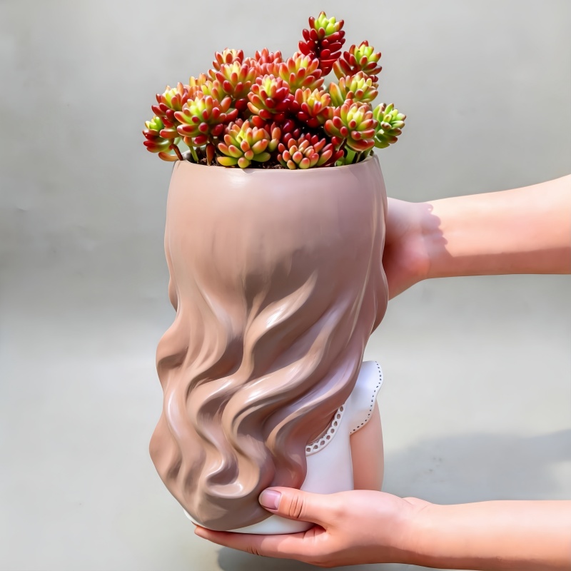 대형 요정 소녀 화분 실리콘 몰드, 선인장 및 다육식물 - Succulent Planter Pot 리뷰 및 가격