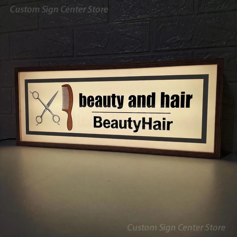 맞춤형 LED 네온 아크릴 간판, BeautyHair, - Neon Sign Led Custom 리뷰 및 가격