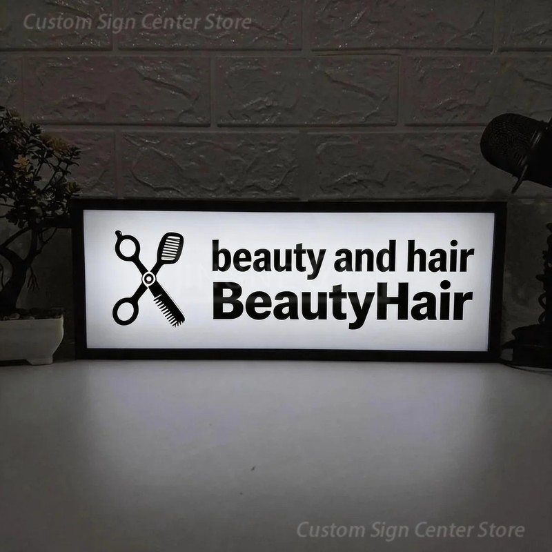 맞춤형 LED 네온 아크릴 간판, BeautyHair, - Neon Sign Led Custom 리뷰 및 가격