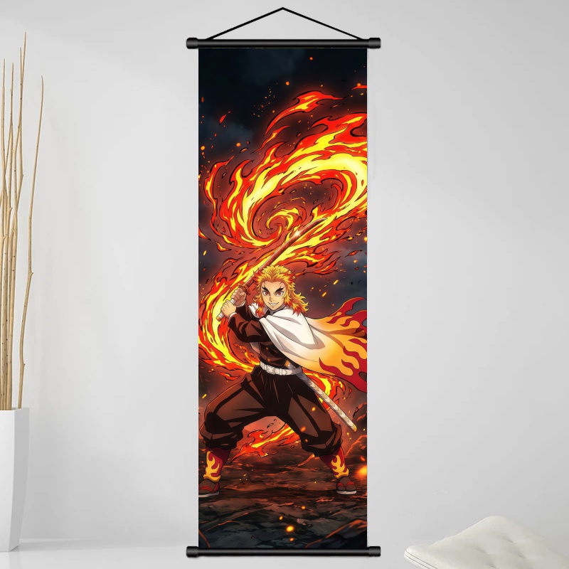 데몬 슬레이어 쿄쥬로 렌고쿠 HD 프린트 애니메이션 패 - Home Decor Pinterest 리뷰 및 가격