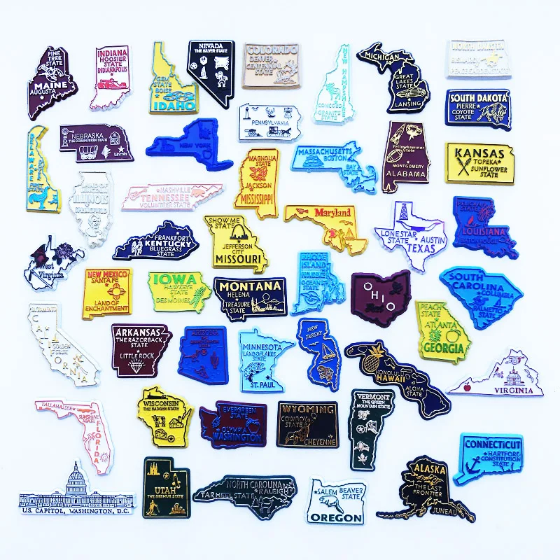 미국 주 냉장고 자석 USA 퍼즐 지도 뉴욕 PVC 자 - Home Decor New York 리뷰 및 가격