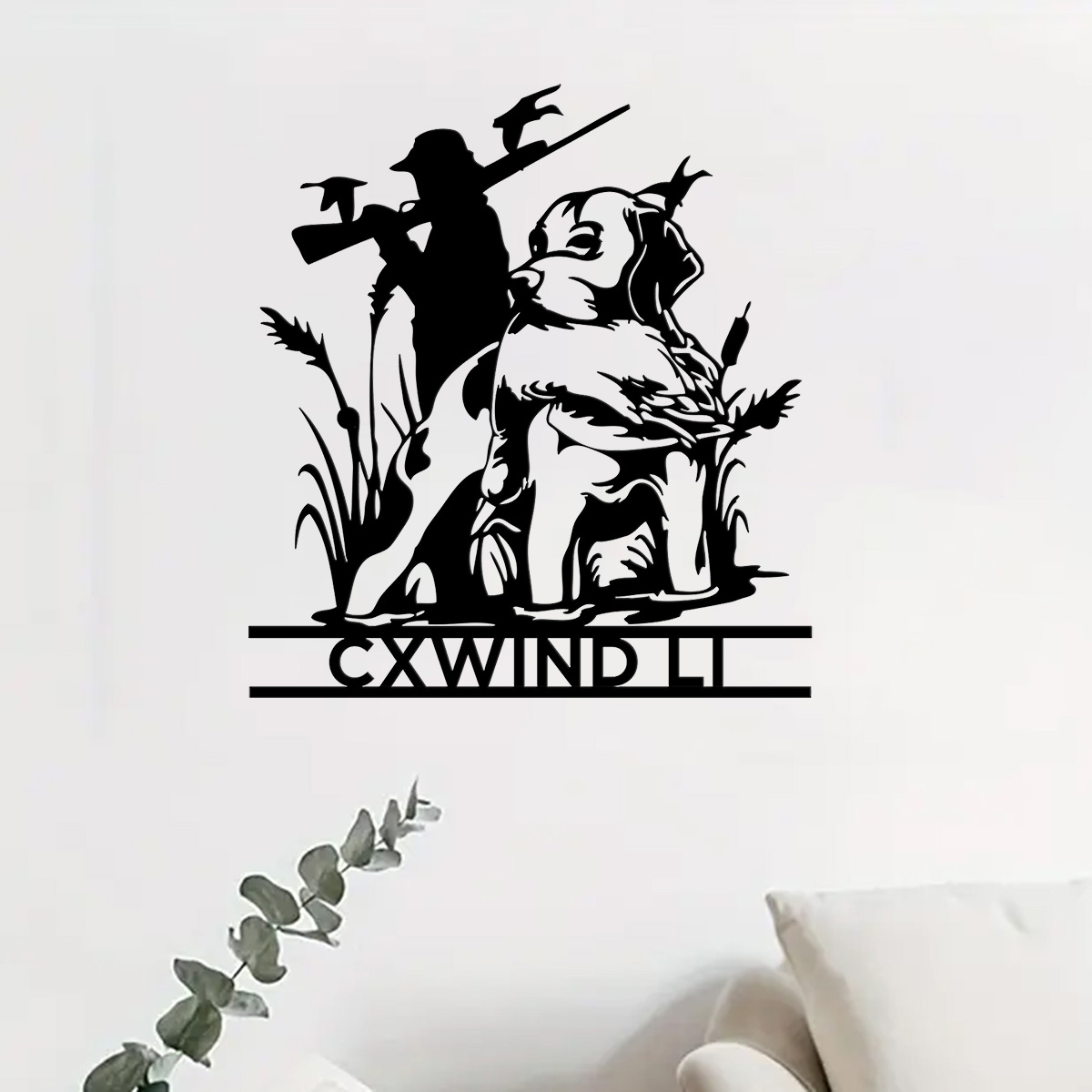 맞춤형 개 사냥 금속 벽 아트, 맞춤형 헌터 이름 사인 - Home Decor Xmas 리뷰 및 가격