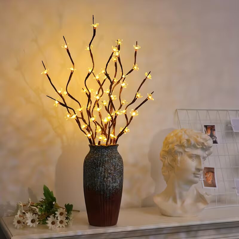 1/2PC 20LED 벚꽃 나무 가지 조명 실내외 홈  - Home Decor Lighting 리뷰 및 가격
