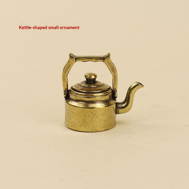 1개 데스크 장식품 앤티크 구리 미니 핑거팁 주전자 티 - Home Decor Retro 리뷰 및 가격