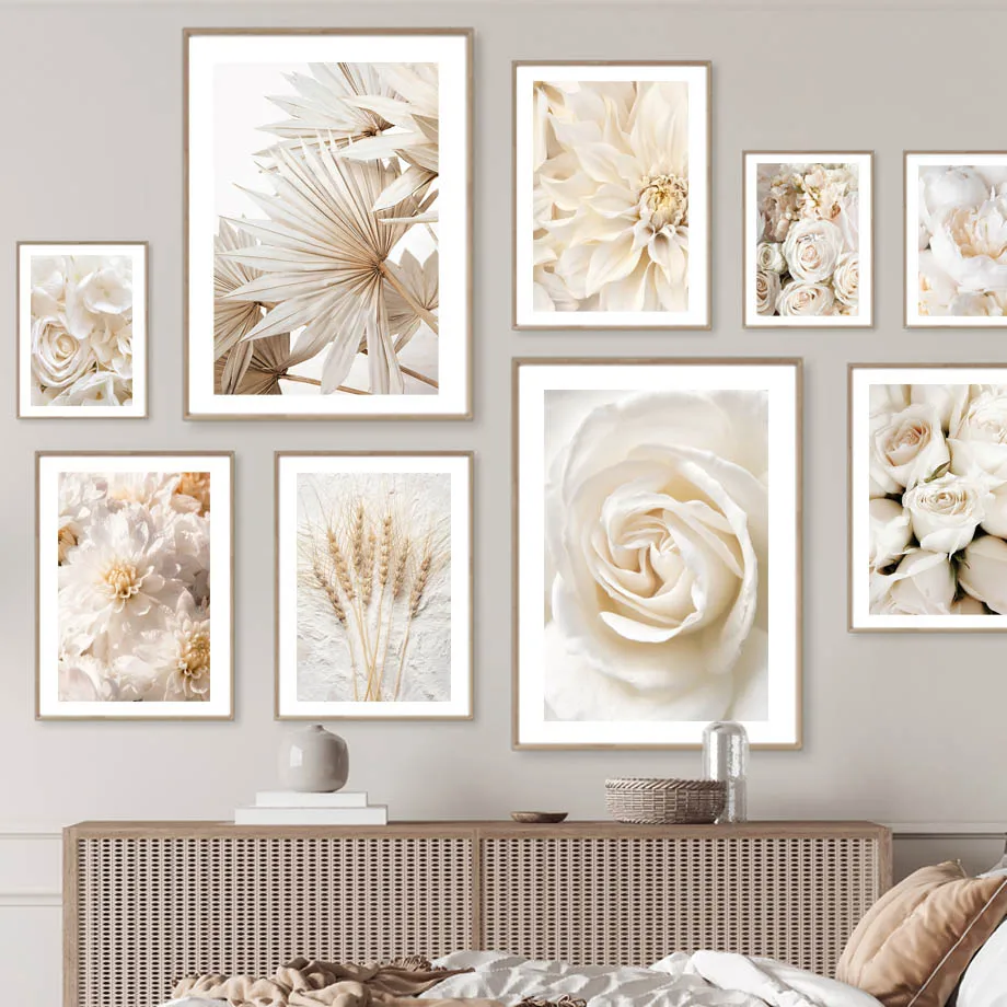 거실용 꽃 그림 포스터, 벽 예술 캔버스, 피어나는 장 - Home Decor Minimal 리뷰 및 가격
