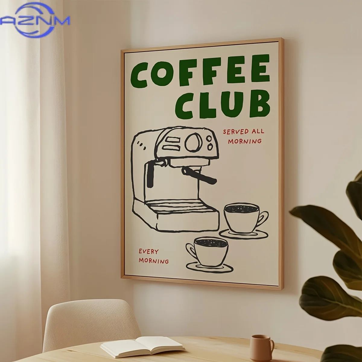 만화 동물 텍스트 아트 커피 프린트 그림 미니멀리스트  - Home Decor Minimal 리뷰 및 가격