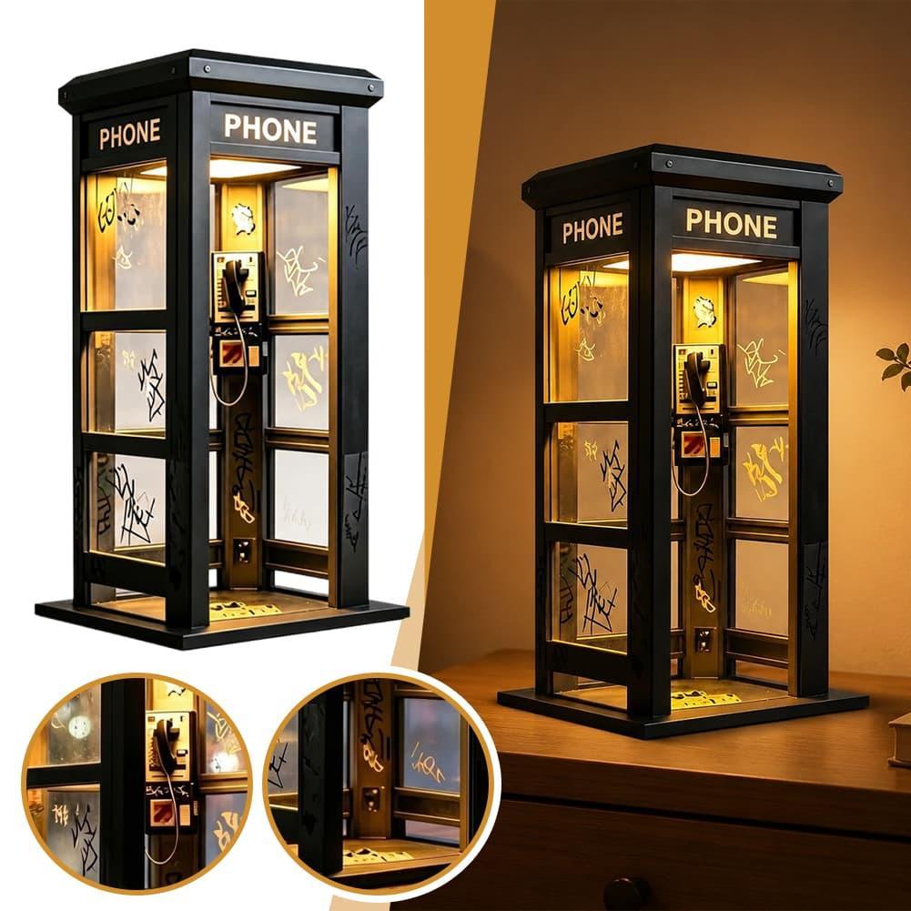 빈티지 런던 전화 부스 테이블 램프 레트로 전화 부스  - Home Decor Lighting 리뷰 및 가격