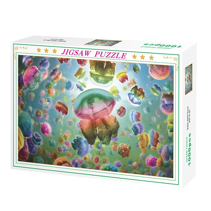 75*50cm 1000 퍼즐 조각 해저 해파리 떼 동물 - Home Decor Under 1000 리뷰 및 가격