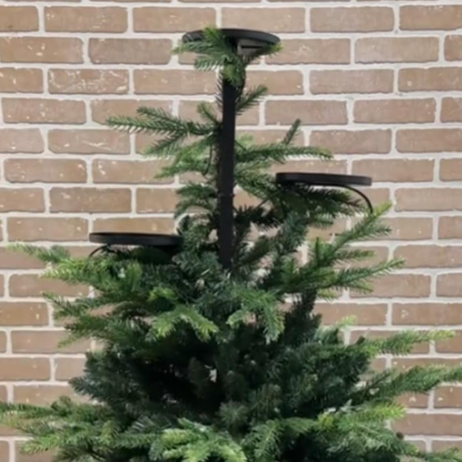 메탈 블랙 트리플 트리 토퍼 캔들라브라 트리 토퍼 캔들 - Home Decor Tree 리뷰 및 가격